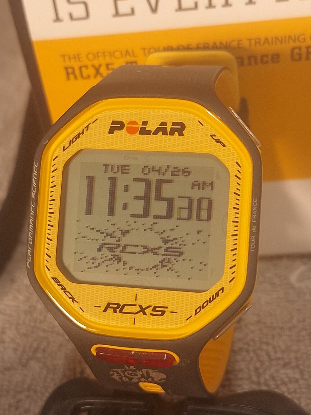 Polar RCX5 Tour de France GPS Cycling Computer Set Yellow- NM! Excellent!